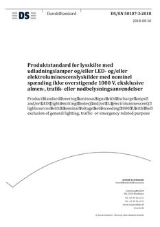 DANSK DS/EN 50107-3