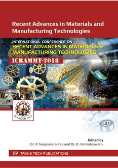 Recent Advances in Materials and Manufacturing Technologies - International Conference on Recent Advances in Materials and Manufacturing Technologies (ICRAMMT 2018)