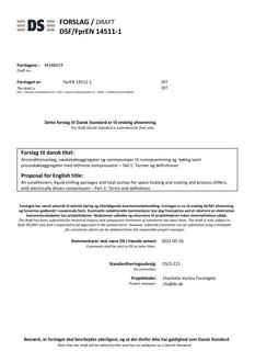 DANSK DSF/FPREN 14511-1