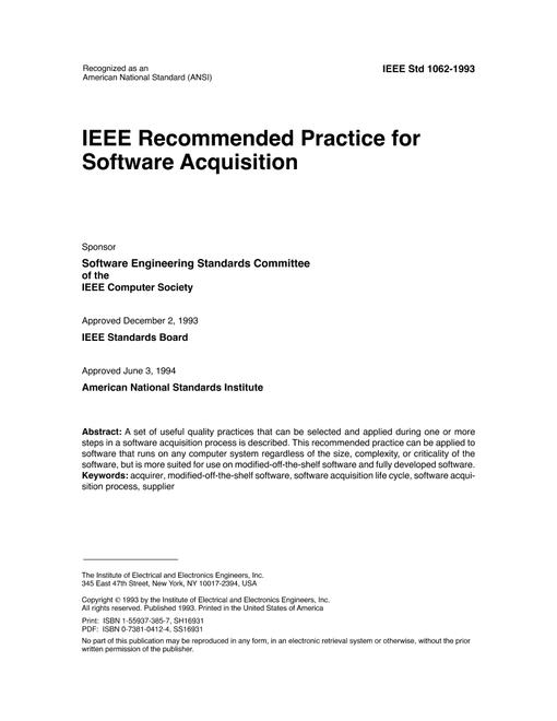IEEE 1062-1993