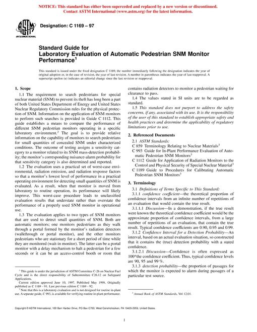 ASTM C1169-97