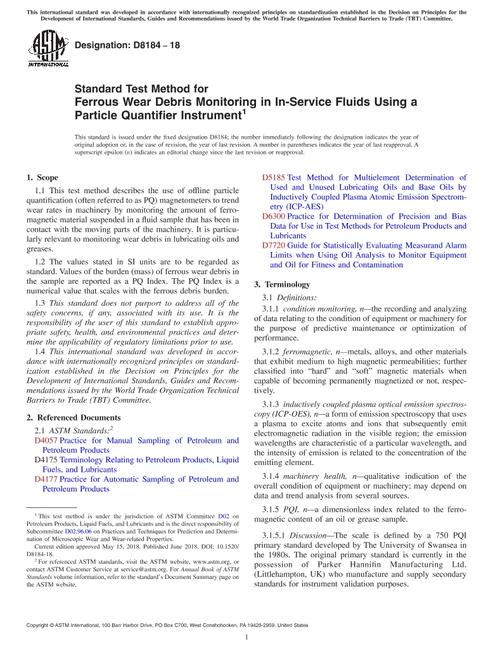 ASTM D8184-18