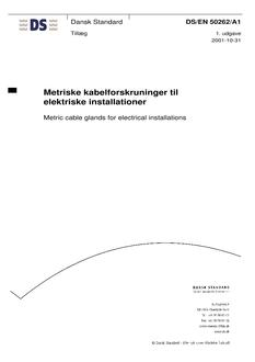 DANSK DS/EN 50262