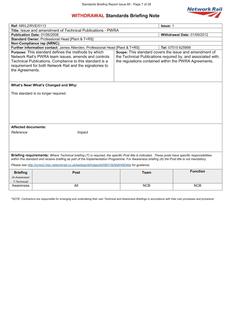 NR NR/L2/RVE/0113 ISSUE 1