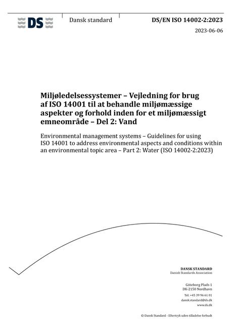 DANSK DS/EN ISO 14002-2