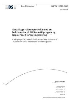 DANSK DS/EN 12726