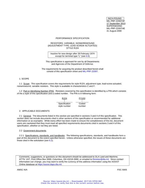 MIL MIL-PRF-22097/4F