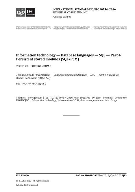ISO/IEC 9075-4:2016/Cor2:2022