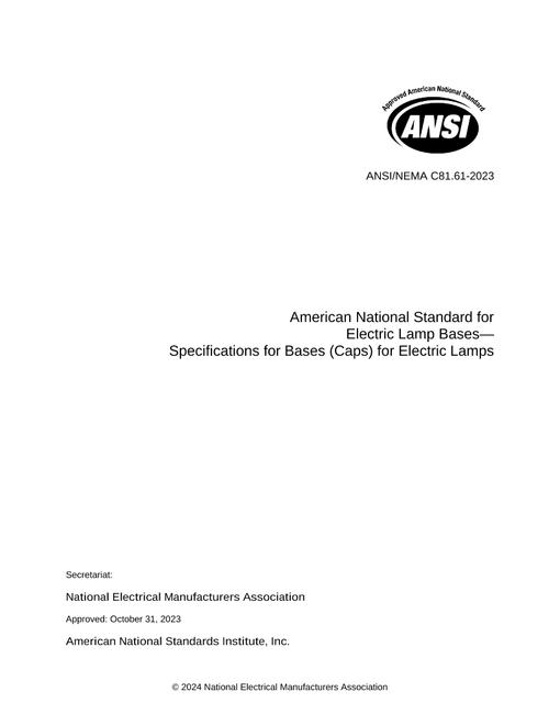 ANSI/NEMA C81.61-2023