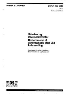 DANSK DS/EN ISO 5809