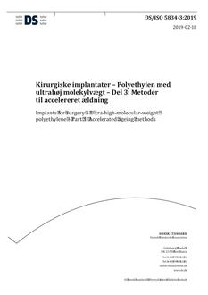 DANSK DS/ISO 5834-3