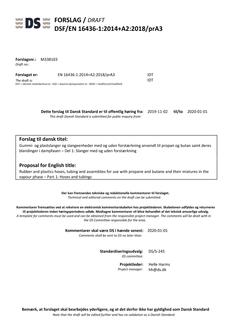 DANSK DSF/EN 16436-1+A2/PRA3