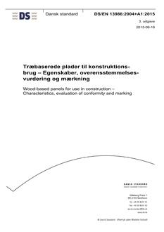 DANSK DS/EN 13986+A1