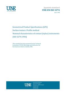 AENOR UNE-EN ISO 3274