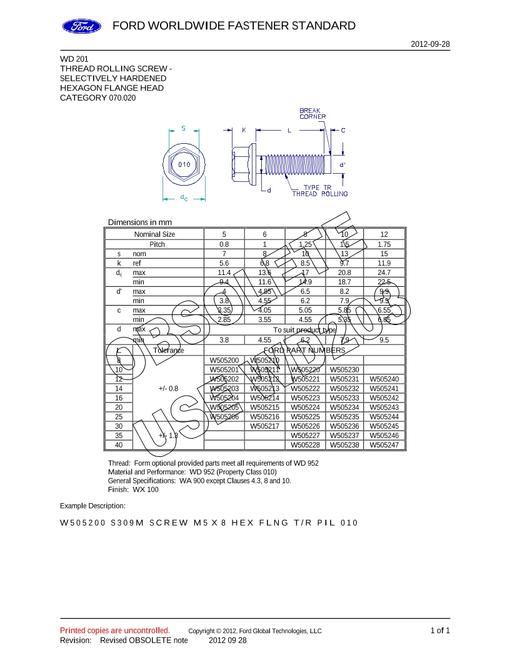FORD WD 201