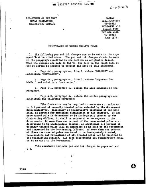 NAVY NAV TS-20312 AMENDMENT 1