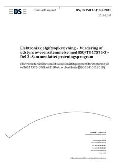 DANSK DS/EN ISO 16410-2