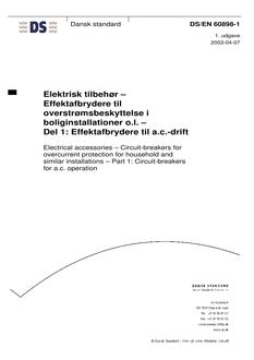 DANSK DS/EN 60898-1