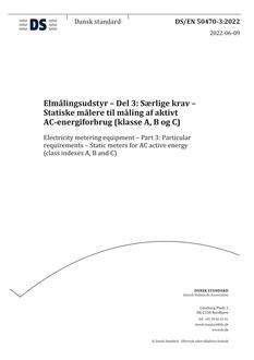 DANSK DS/EN 50470-3