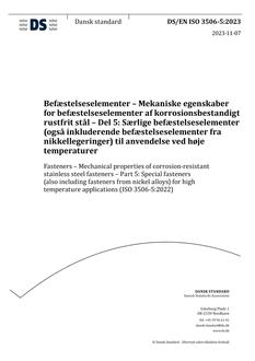 DANSK DS/EN ISO 3506-5