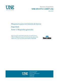 AENOR UNE-EN 474-1+A6