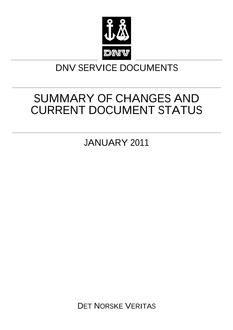 DNV DNV SUMMARY OF CHANGES
