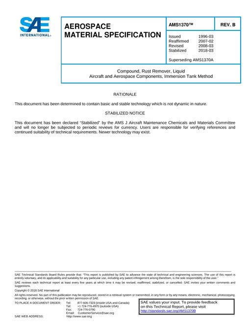SAE AMS1370B