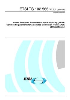 ETSI TS 102 566