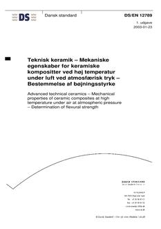 DANSK DS/EN 12789