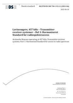 DANSK DS/ETSI EN 300 718-1 V2.2.1