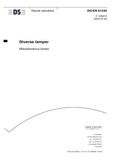 DANSK DS/EN 61549