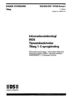 DANSK DS/ISO/IEC 10728