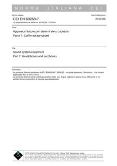 CEI EN 60268-7