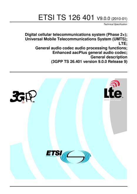 ETSI TS 126 401