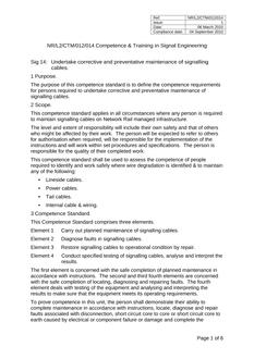 NR NR/L2/CTM/012/014 ISSUE 1
