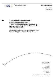 DANSK DS/EN 50123-1