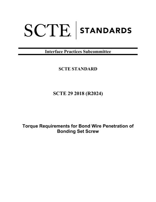 SCTE 29 2018 (R2024)