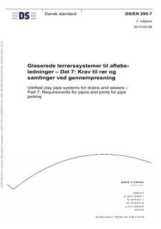 DANSK DS/EN 295-7