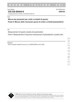 CEI EN 60444-9