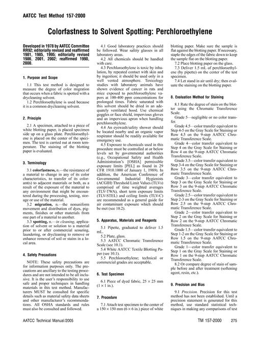 AATCC 157-2000
