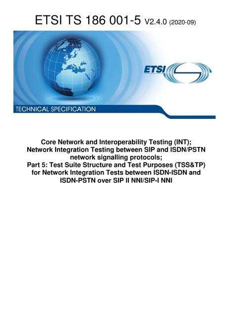 ETSI TS 186 001-5