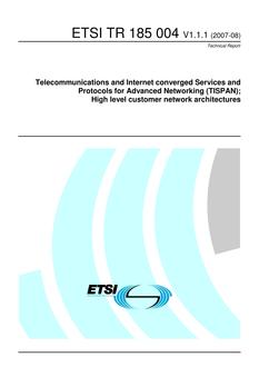 ETSI TR 185 004