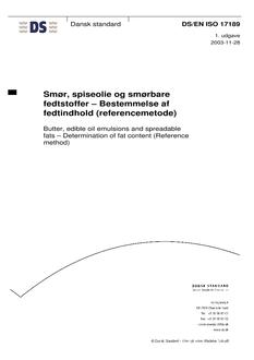 DANSK DS/EN ISO 17189