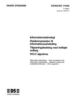 DANSK DS/ISO/IEC 11558