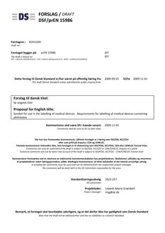 DANSK DSF/PREN 15986