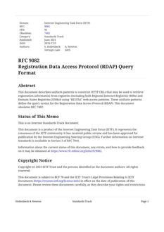 IETF RFC 9082