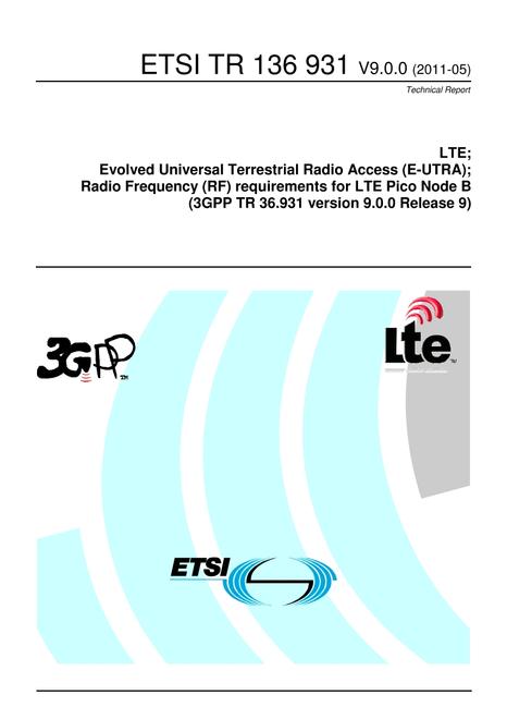 ETSI TR 136 931