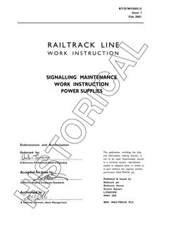 NR RT/E/WI/00015 ISSUE 1