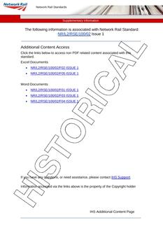 NR NR/L2/RSE/100/02 ISSUE 1