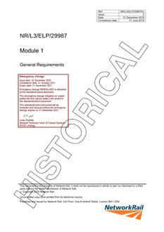 NR NR/L3/ELP/29987/MOD01 ISSUE 5